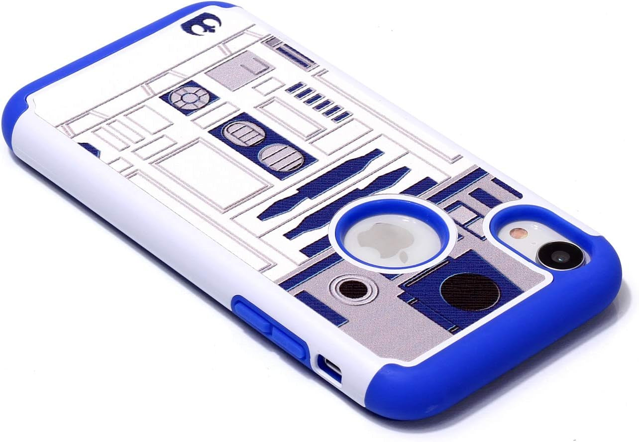 Case - R2D2 Astromech Droid Robot Pattern Shock-Absorption Hard PC and Inner Silicone Hybrid Dual Layer Armor Defender Protective Case Cover for Apple Iphone Xr 6.1 Inch(2018)