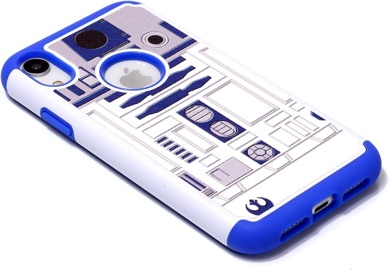 Case - R2D2 Astromech Droid Robot Pattern Shock-Absorption Hard PC and Inner Silicone Hybrid Dual Layer Armor Defender Protective Case Cover for Apple Iphone Xr 6.1 Inch(2018)