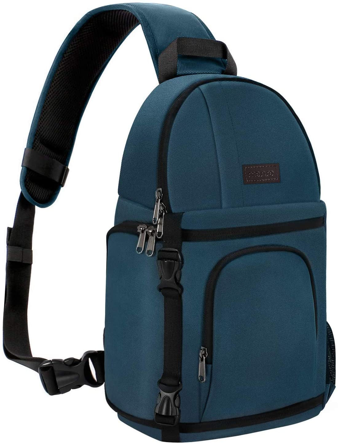 Camera Sling Bag, Dslr/Slr/Mirrorless Camera Backpack Case Shockproof Photography Backpack with Tripod Holder & Removable Modular Inserts Compatible with Canon/Nikon/Sony/Fuji