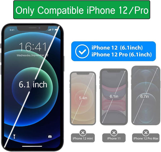 Battery Case for Iphone 12/12 Pro, [Upgraded] 7000Mah Rechargeable Portable Charging Case for Iphone 12/12 Pro (6.1 Inch) Extended Battery Pack Protective Charger Case (Black)